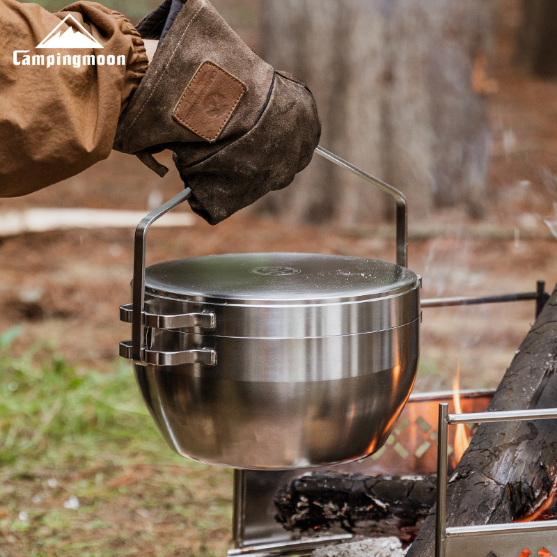 Camping Cooking Dutch Oven - Многоцелевой походный горшок - сверхмощная голландская