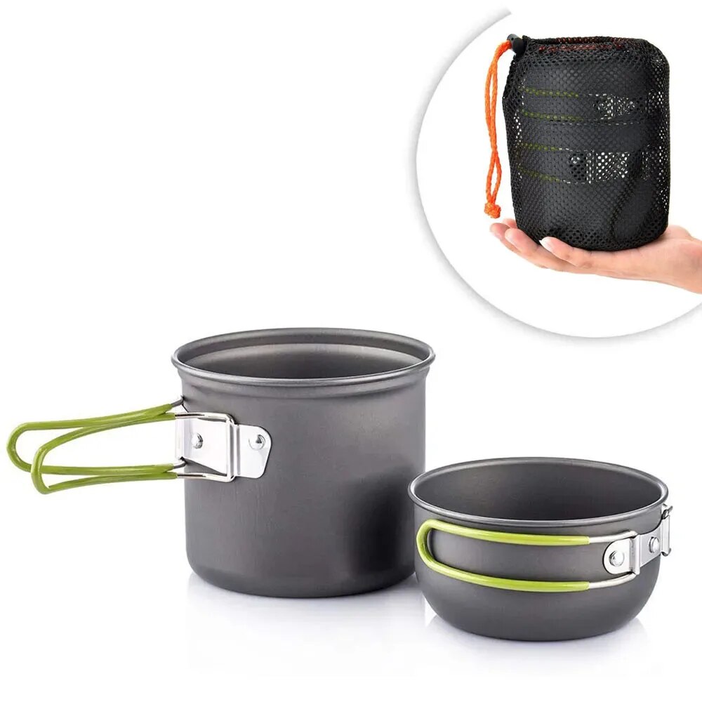 Набор посуды для кемпинга, све – обзор и цена Camping Cooking Full Set