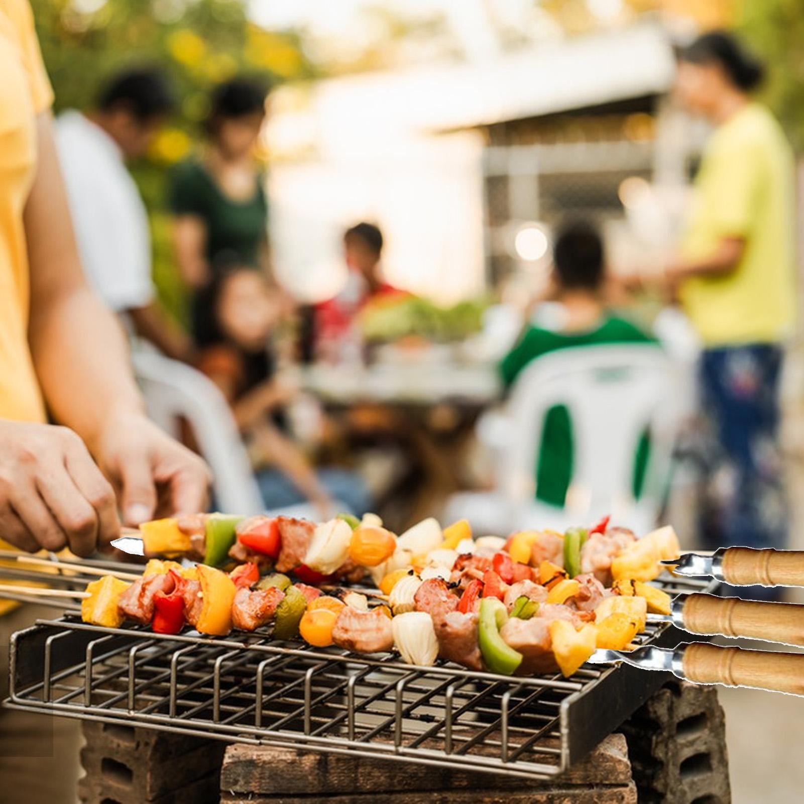 Металлические шампуры для грил – обзор и цена Camping Cooking Vegetables