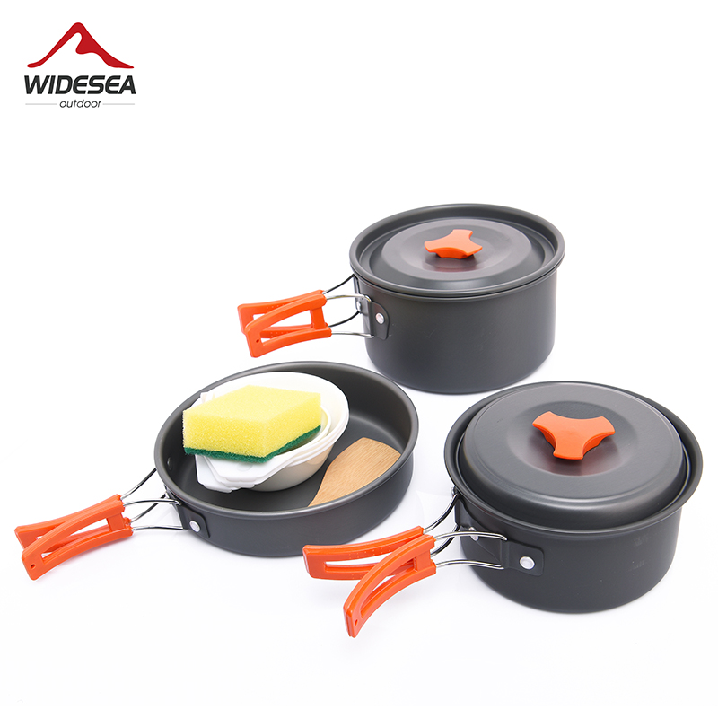 Набор посуды Widesea для кемпи – обзор и цена Camping Cooking And Dining Set